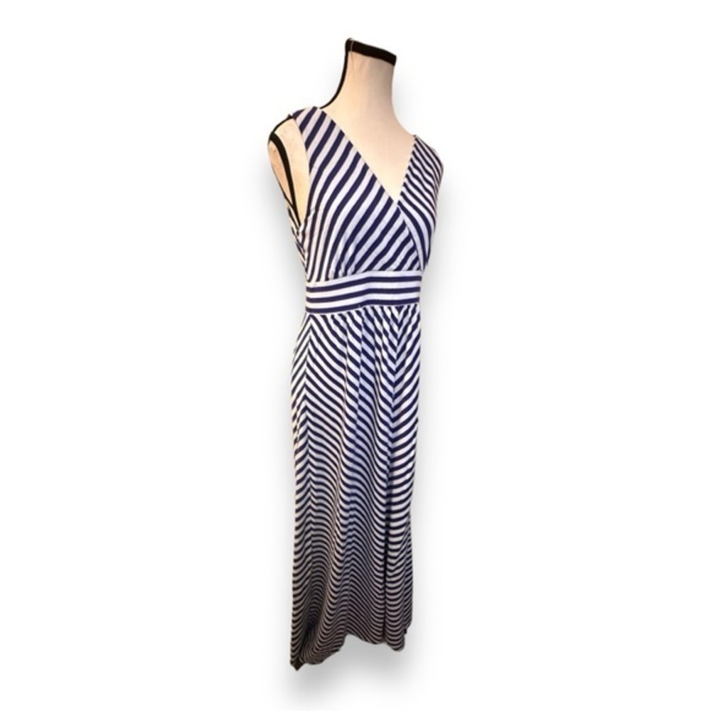 Vintage Women’s Torrid 0 XL Striped Glitter V Neck Maxi Summer Dress